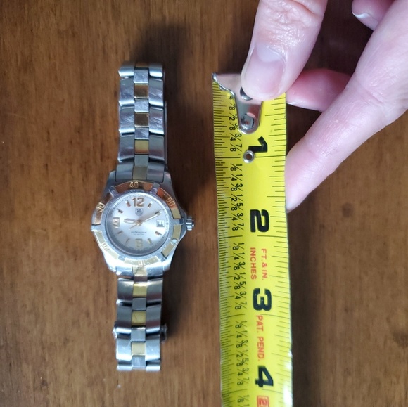 LADIES STAINLESS STEEL/18 CT GOLD TAG HEUER WATCH - Picture 4 of 8